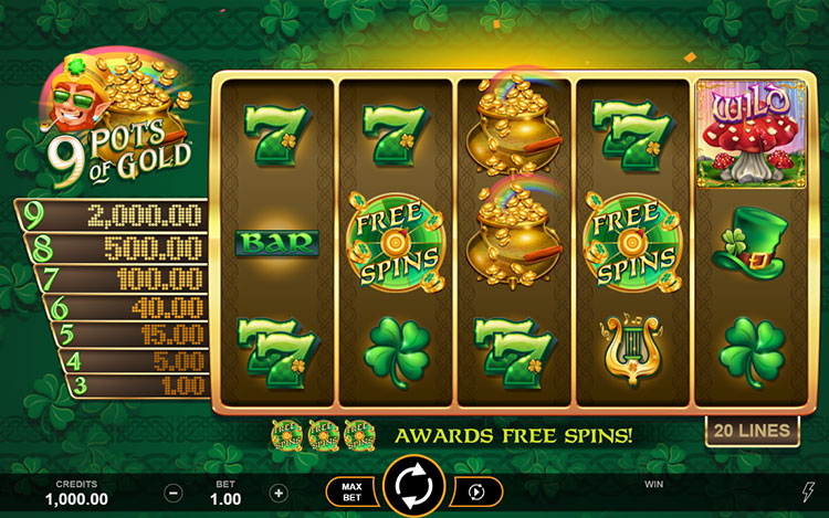 9 Pots of Gold Slot PrimeSlots