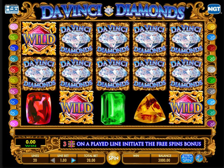 Da Vinci Diamonds Slots PrimeSlots