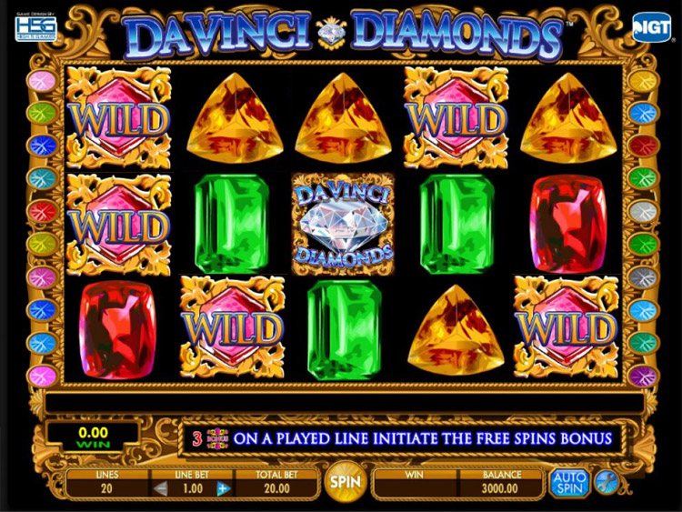 Da Vinci Diamonds Slots PrimeSlots