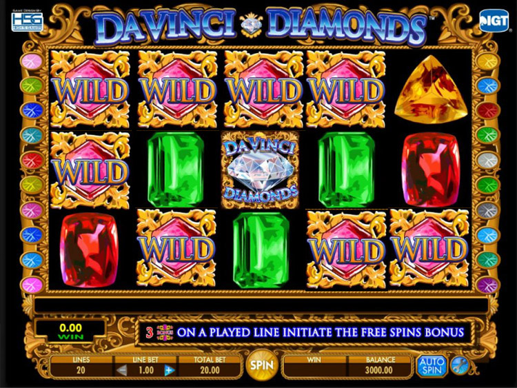 Da Vinci Diamonds Slots PrimeSlots