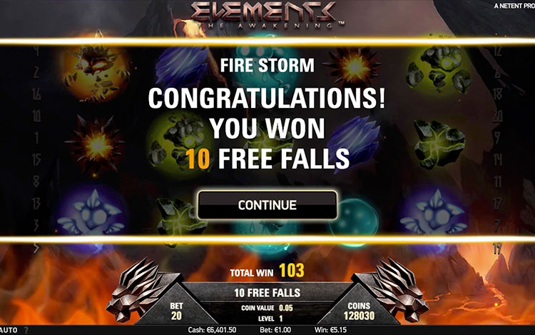 Elements: The Awakening Slot PrimeSlots