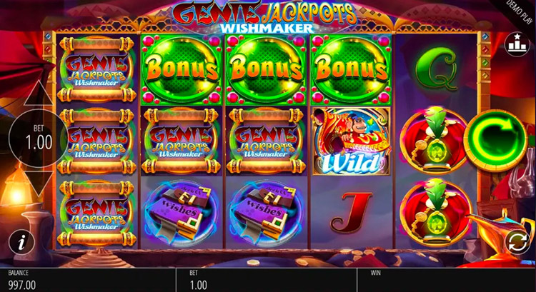 Genie Jackpots Wishmaker Slots PrimeSlots