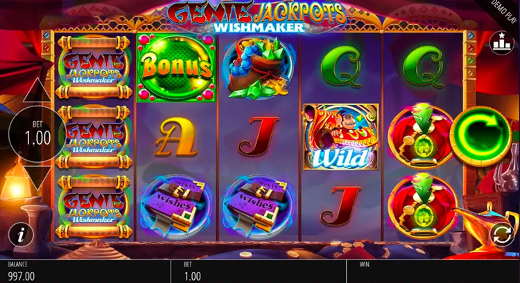 Genie Jackpots Wishmaker Slots PrimeSlots