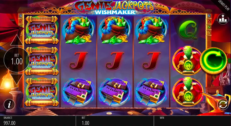 Genie Jackpots Wishmaker Slots PrimeSlots