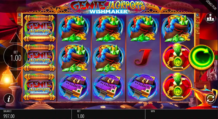 Genie Jackpots Wishmaker Slots PrimeSlots