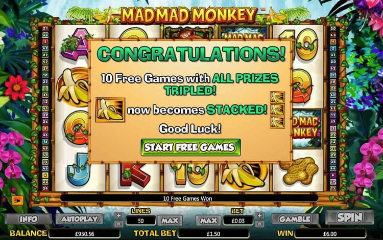 Mad Mad Monkey Slot PrimeSlots