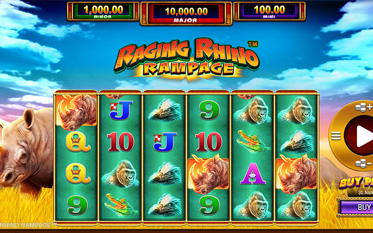 Raging Rhino Rampage Slot PrimeSlots