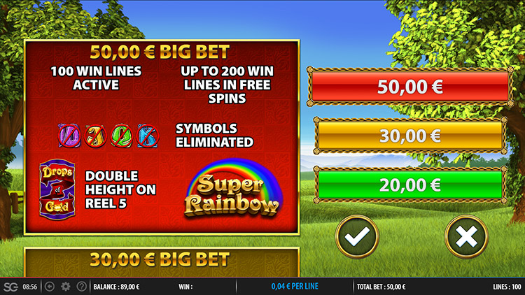 Rainbow Riches Drops of Gold Slots PrimeSlots