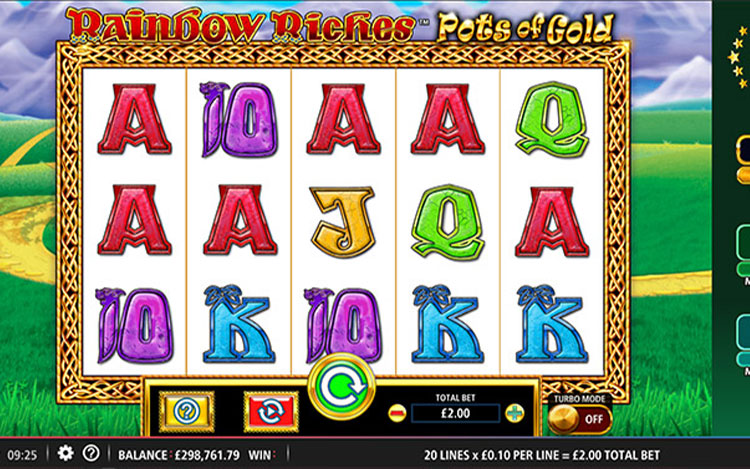 Rainbow Riches Pots of Gold Slot PrimeSlots