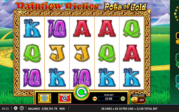 Rainbow Riches Pots of Gold Slot PrimeSlots