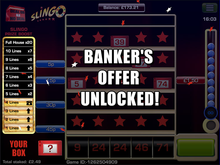 Slingo Deal or No Deal Slot PrimeSlots