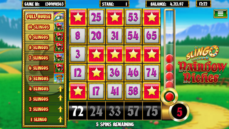 Slingo Rainbow Riches Slots PrimeSlots