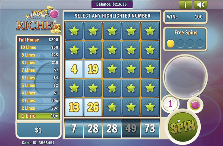 Slingo Riches Slots PrimeSlots