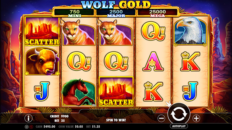 Wolf Gold Slots PrimeSlots